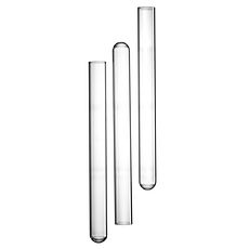 Tubes fond rond bord droit en verre sodocalcique